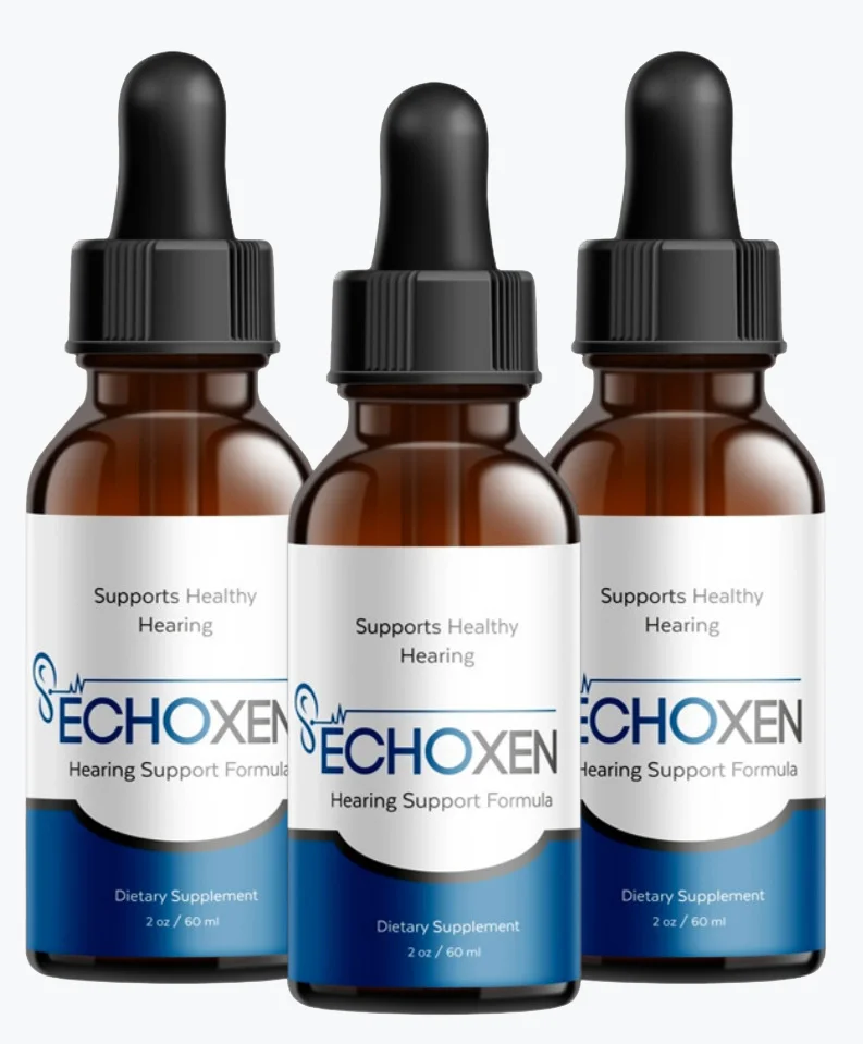 EchoXen hearing support liquid drops bottles